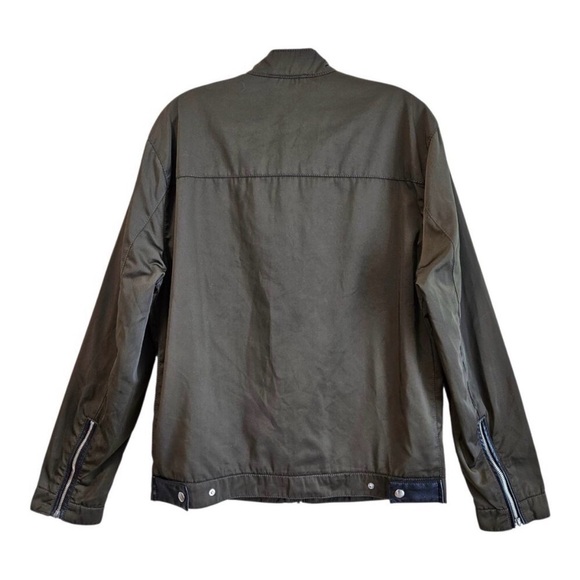 Zara Men's Military-Style Olive Green Zip Jacket - Picture 2 of 7